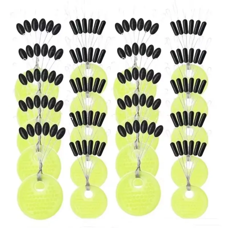 10/20/30/40Groups Resistance Space Beans Stopper Not To Hurt The Line Vertical Beans Carp Fishing Tackle Accessories