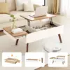 3 in 1 Lift Top Coffee Table, Coffee Table Converts to Dining Table, Lift Top Dining Table Work Desk with Storage 1