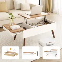 3 in 1 Lift Top Coffee Table, Coffee Table Converts to Dining Table, Lift Top Dining Table Work Desk with Storage 1