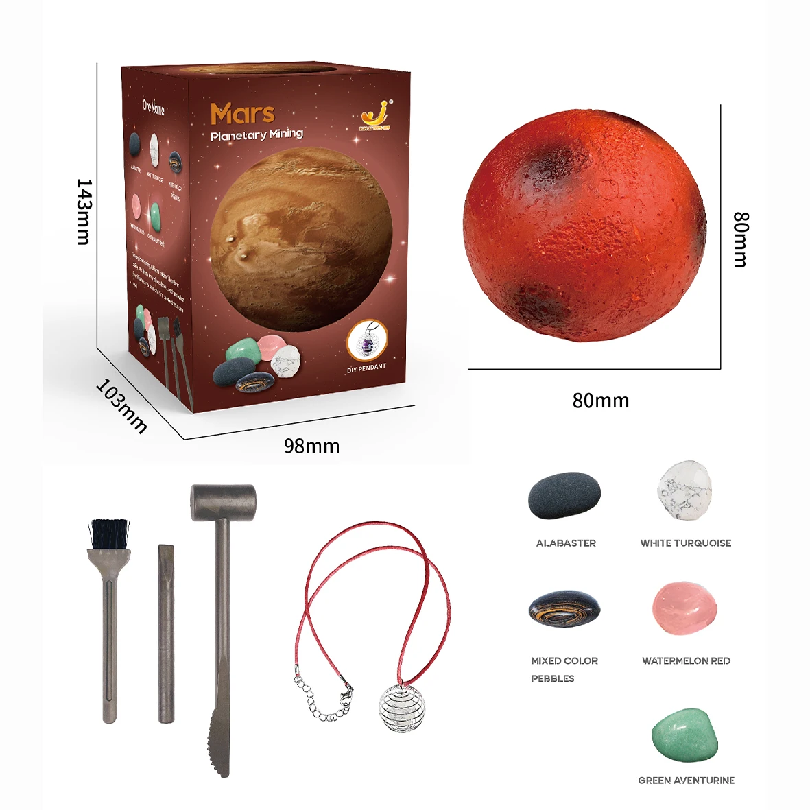 thumbnail image 1 of Arqueología para niños Excavación de tesoros Planeta Gemas Minerales Exploración del sistema solar Minería Ciencia Educación Juguetes educativos, 1 of 5