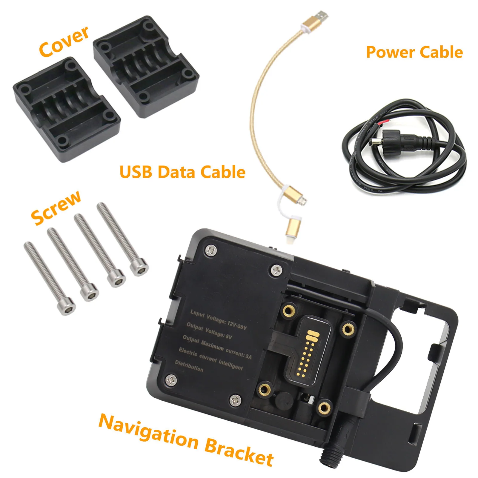 GPS Bar Mobile Phone Navigation Bracket Accessories with USB Replacement For BMW R1200GS LC and Adventure S1000XR R1200RS