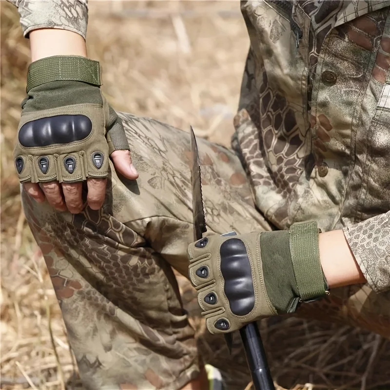 RIGWARL Half-Finger Outdoor Hunting Tactical Gloves Training Fitness Anti-Skid Cycling Sports Breathable Wear Resistance