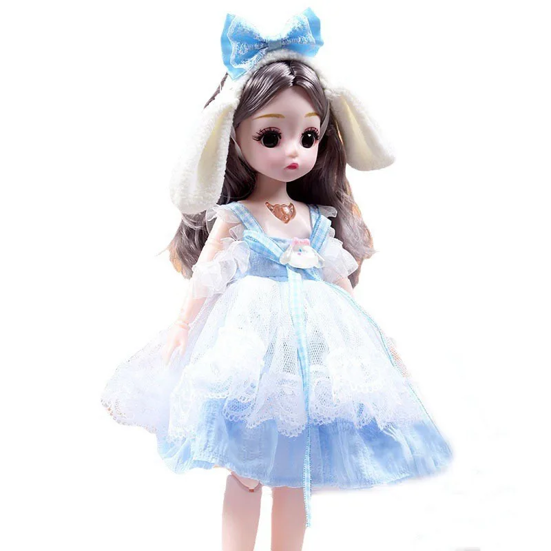 30cm New 1/6 Girl Princess Doll Set 23 Joints Movable 30cm Bjd Doll with Clothes Princess Dress Dolls Girls Birthday Gift Toys 6