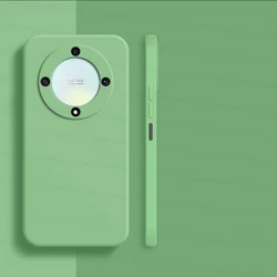 Shockproof Liquid Silicone TPU Phone Back Cover for Honor Magic5 Lite 5G (Green)