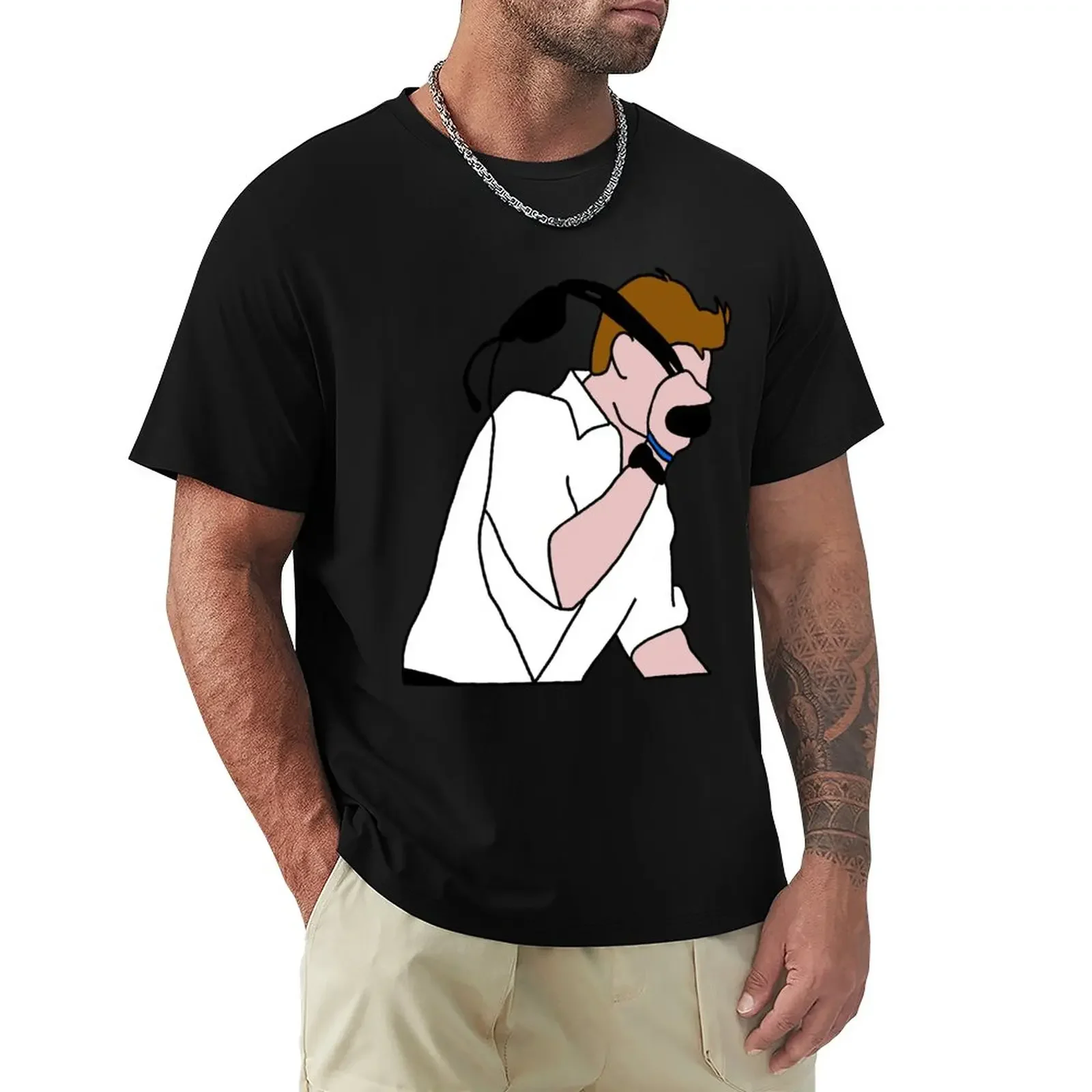 Toto Smashes His Headphones T-Shirt Heavyweights Oversize Mens Clothes