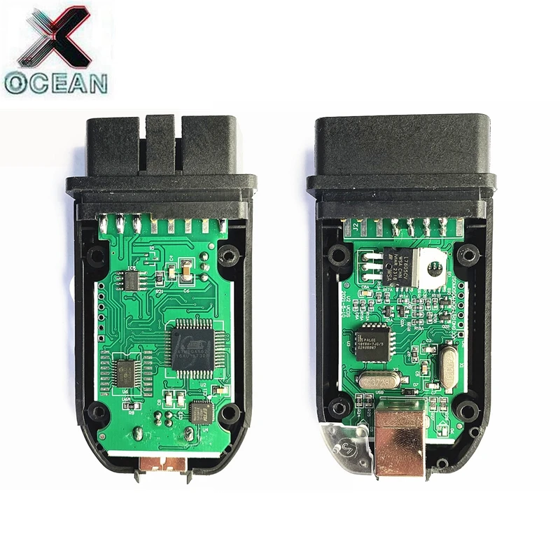 Miglior Prezzo Vag Com 23.3 Hex-V2 Vagcom Vcds Interfaccia Usb Scaner Per Vw Audi Skoda Seat Unlimited Vins Atmega162 Multilingue Obd