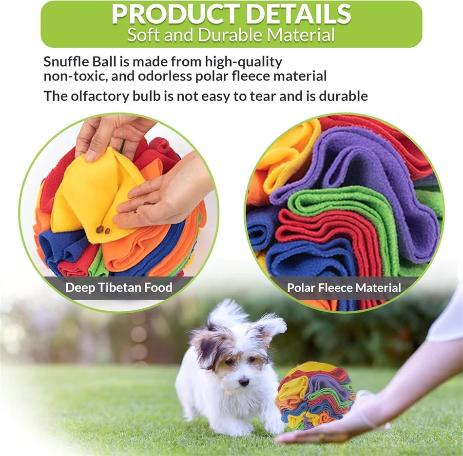 Description Picture 6 of itemSnuffle Ball for Small Dogs, Interactive Dog Toys to Keep Them Busy, Mental Stimulation Nose Work Treat Game for Dogs