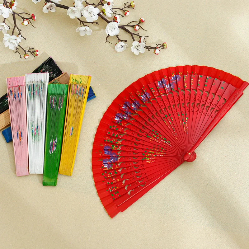 Folding Fan Hand Fan Wooden Hand Fan Spanish Wood Folding Fan For Women