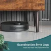 Adjustable Height Wooden Coffee Table with Hidden Compartments and Shelves Small Homes, Apartments, Reception Rooms, Rust Brown 2