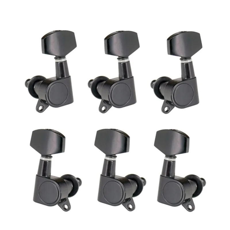 6pcs Sealed Guitar String Pegs Locking Tuners 3L3R Tuning Pegs String Tuners Electric Acoustic Guitar Tuner Guitar Accessories