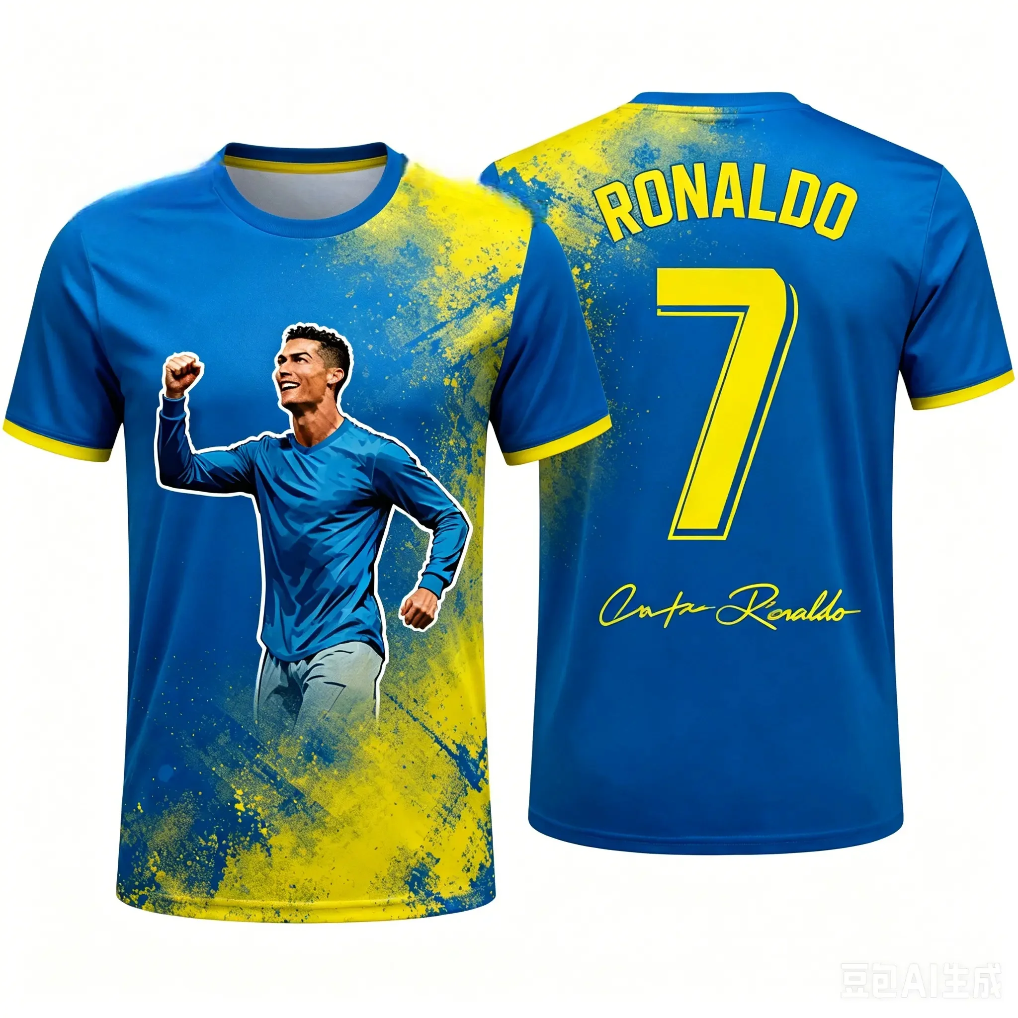 ronaldo 7 chatgpt ai football jersey fan edition soccer training tops for adults and kids summer comfortable casual sportswear Ronaldo 7 ChatGPT AI Football Jersey Fan Edition Soccer Training Tops for Adults and Kids Summer Comfortable Casual Sportswear 1
