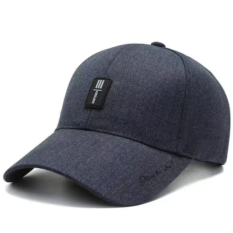 Unisex-Baseballkappen mit Etikettenstickerei, Frühling und Herbst, für den Außenbereich, verstellbare Freizeithüte, Sonnenschutzhut, Sportkappe – Detail 5