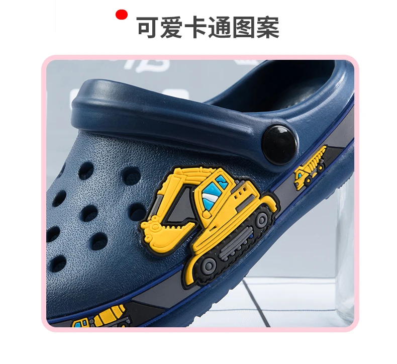 صنادل كرتونية للأطفال ، نعال صيفية ، أحذية حديقة غير رسمية ، أحذية شاطئ مجوفة للأطفال ، الأولاد والبنات ، موضة جديدة