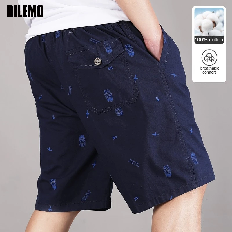 Top Quality 100%Cotton New Summer Brand Casual Fashion Streetwear Board Shorts Pants Men Loose Drawstring Trousers Men Clothes 1
