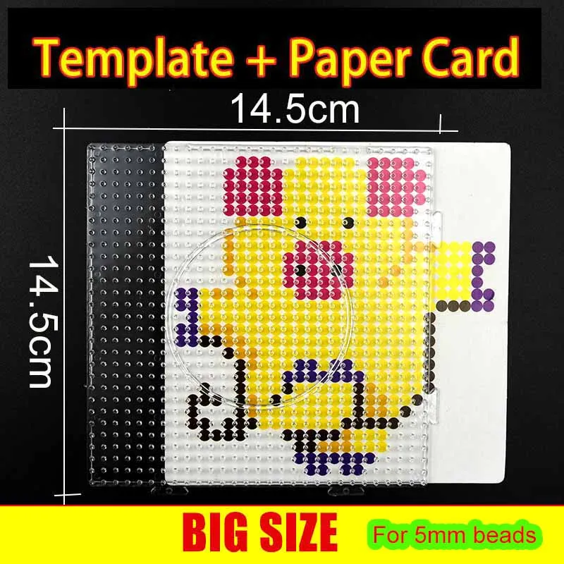 Perler Beads Large Square Pegboards for Kids Crafts, 4 pcs 1