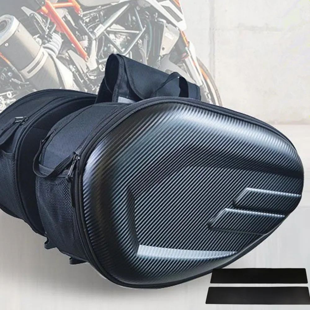 

Motorcycle Saddlebags, 36L-58L Expandable Capacity Panniers Waterproof Side Bag Universal For Suzuki Yamaha Kawasaki