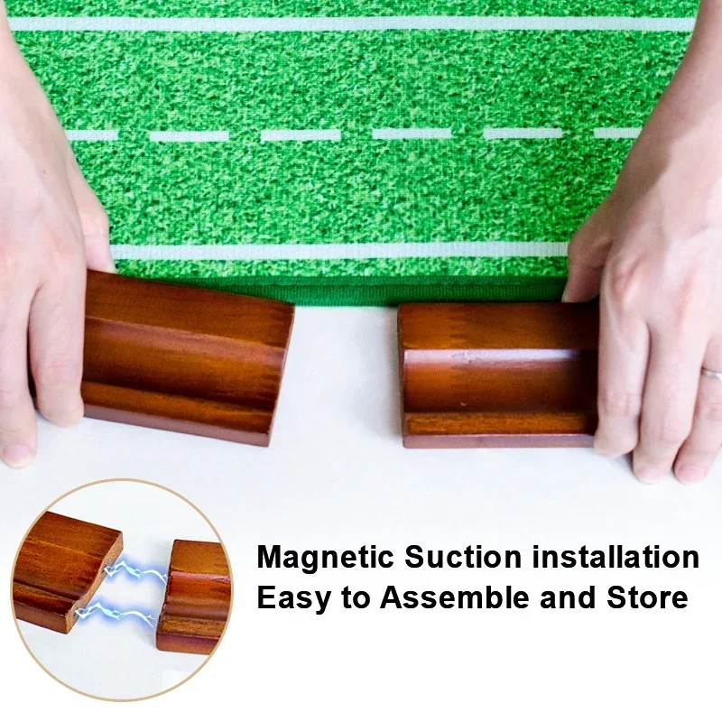 Golf Putting Set Putting Green Indoor Newly Office Golf Practice Mat With Automatic Ball Return Track For Mini Games