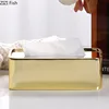 Rectangular Metal Tissue Box Napkin Boxes Ornament Tissue Holder Tissue Storage Box Paper Boxes Organizer Roll Paper Holder 4