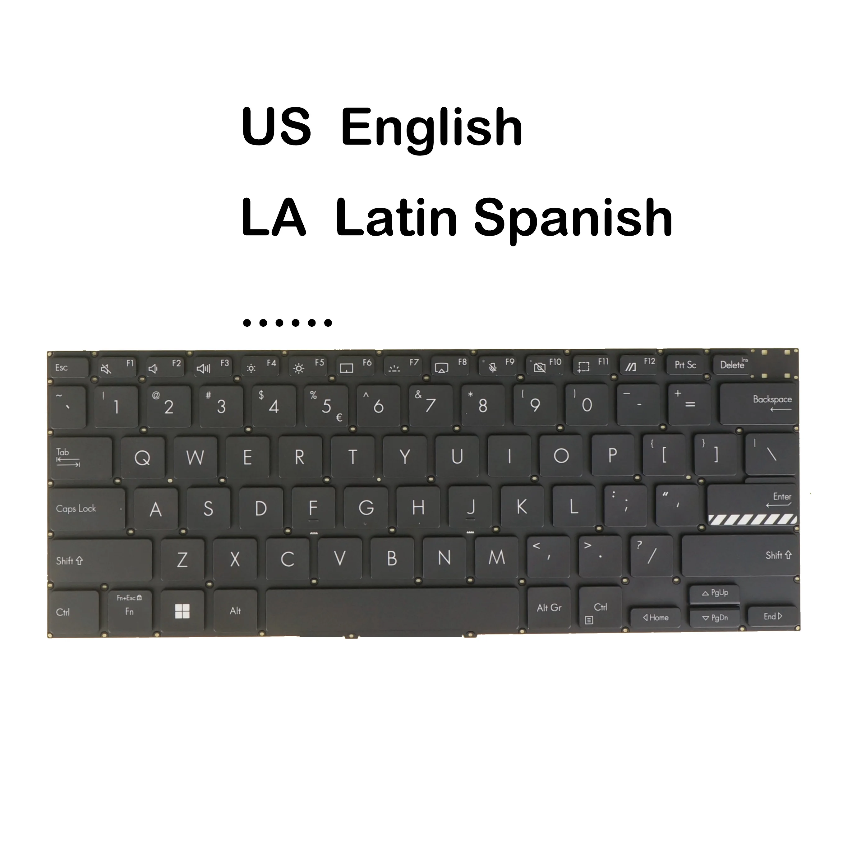 Teclado Portátil Retroiluminado para Asus Vivobook Eua la Espanhol K3400pa K3400ph X3400pa X3400ph Nsk-ua26bq
