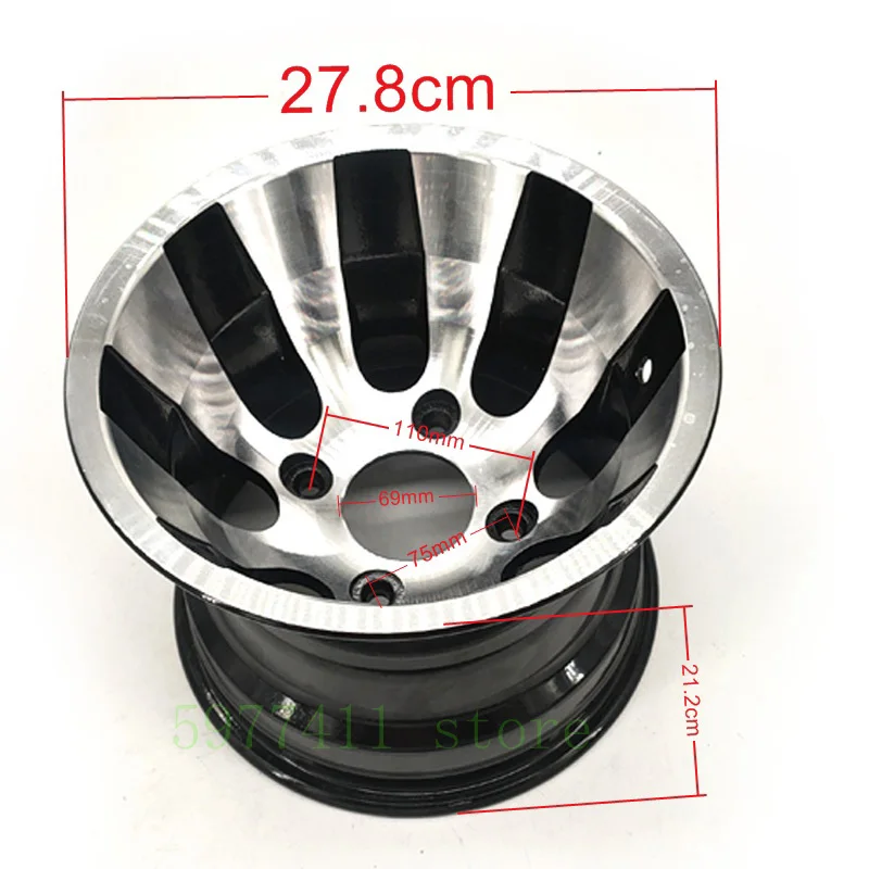 10 Inch Aluminum Alloy Wheel Hub Size 10x7 10x 8 5.5 For Four Wheel Atv Atv Go Kart Hub 10 Inch Tire Front And Rear