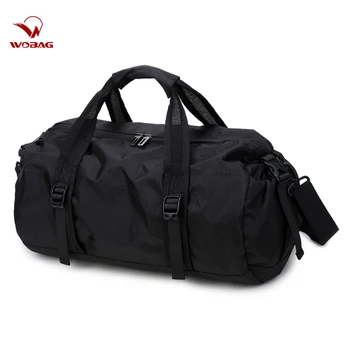 Fashion Black New Weekend Short-distance Travel Bag Foldable Men Sports Training Handbag Large Capacity Yoga Women Duffel Bag 1