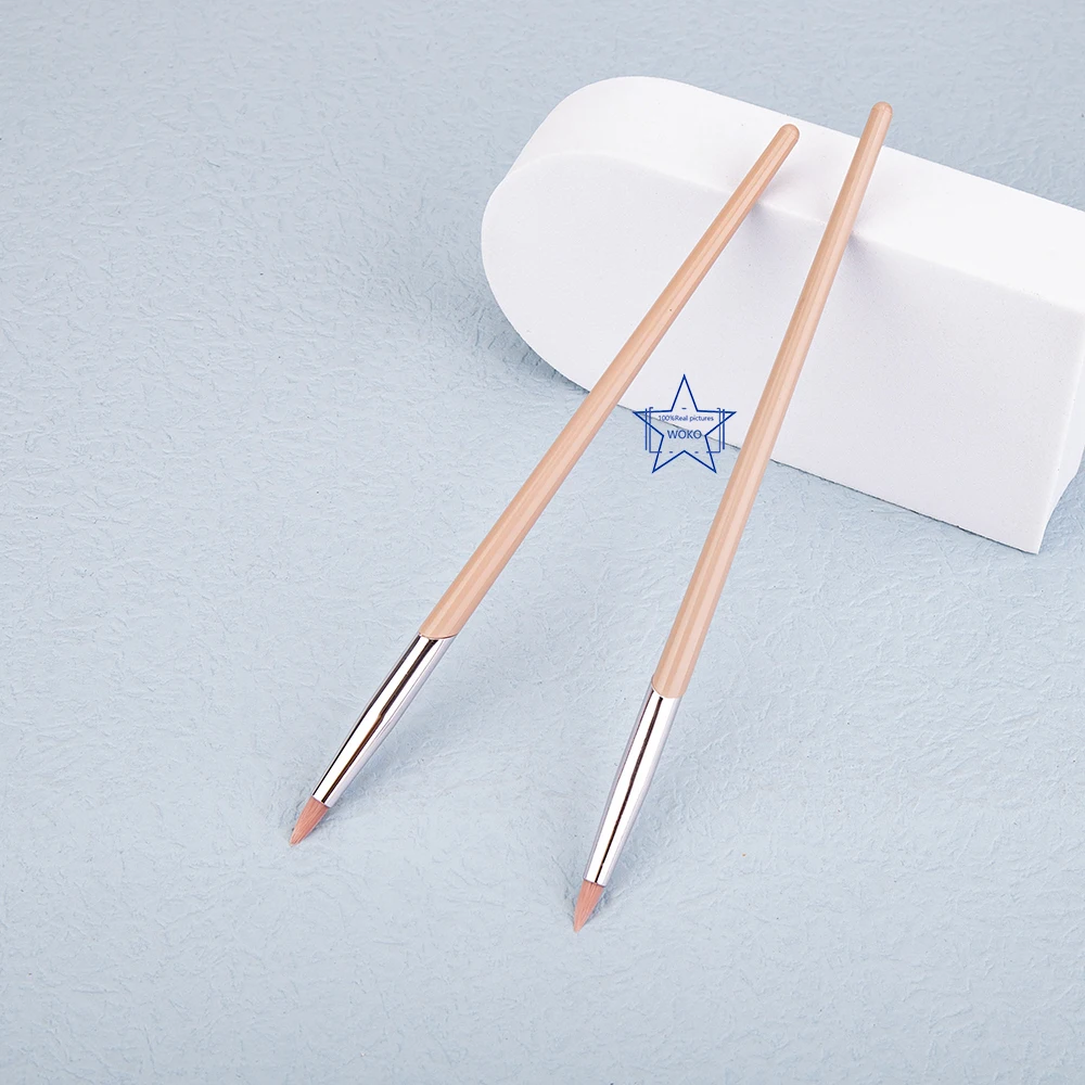 187 Pennello per correttore con punta a matita Pennello per correttore per eyeliner affusolato Sacchetti per eyeliner rosa Correttore Strumento per il trucco - immagine 4