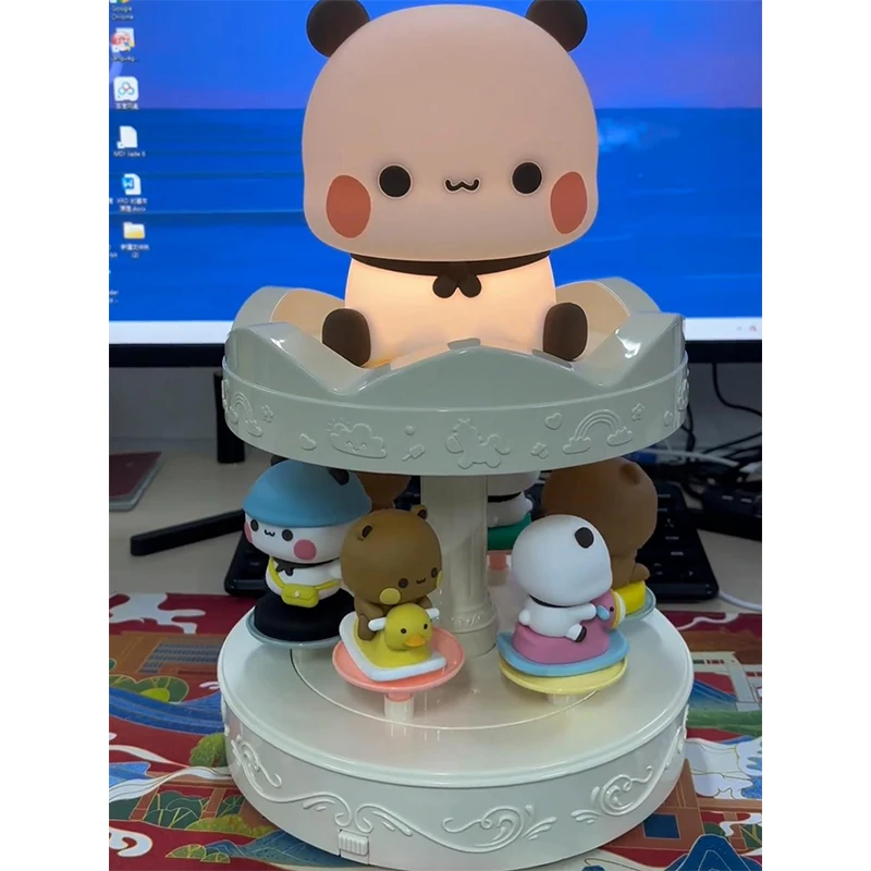 Double Layered Music Electric Rotary Machine Automatic Carousel