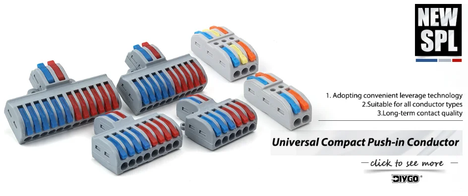 Description Picture 4 of itemQuick Multi-circuit Splicing Butt Wire Connector Terminal Block Compact Electrical Connectors Home Junction Box 222 223