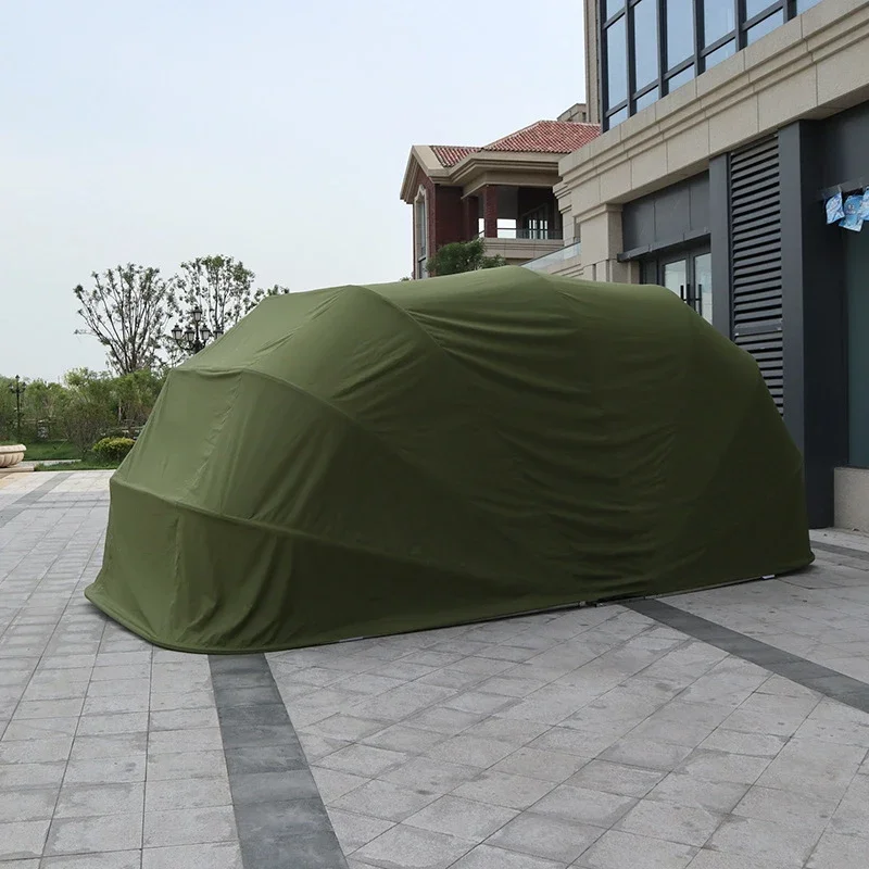 Auto Tent Draagbare Handleiding Waterdichte Auto Huis Schuur Opvouwbare Schuilplaats Carport Parking Luifel Gegalvaniseerd Staal Intrekbare Garage