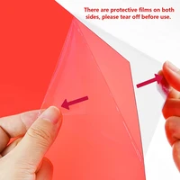 9Pcs Gel Light Filter Color Correction Colored Overlays Film Lighting Gel Filter for Film,Video,Photo,Stage (Red) 2