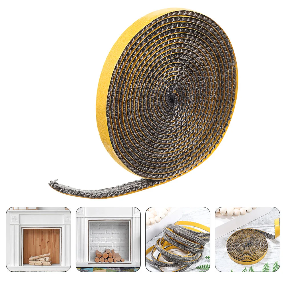 

Self-adhesive Fiberglass Rope Furnace Door Sealing Flat Pellet Stove Fire Liner