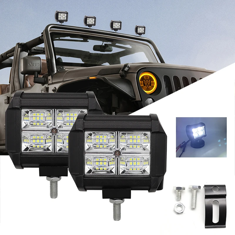 

LED Bar Work Light Offroad Flood LED Lights for Car Truck Off Road Accessories 4x4 SUV 4WD ATV Barra Motorcycle Headlight