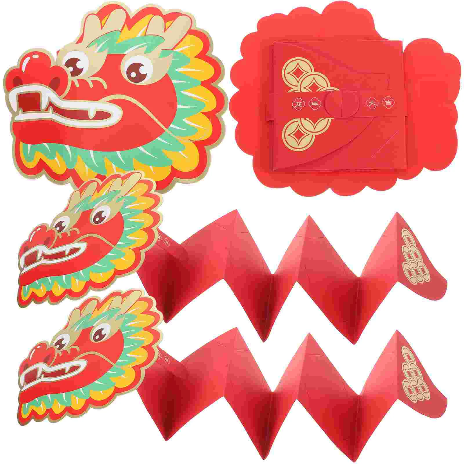 

6Pcs Chinese Red Envelopes Red Packets Spring Festival Money Pouches Lucky Money Bags