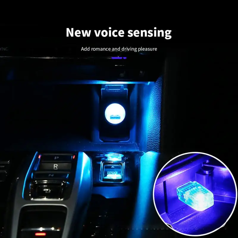 Car Led Light Auto Interior Atmosphere USB Neon Ambient Light RGB Mini Colorful Lamp Portable Mini Night Light Car Accessory