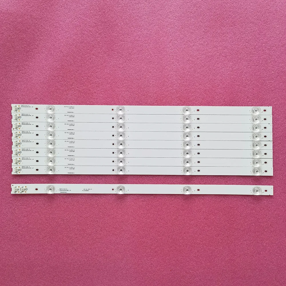 Lot De 9 Barrettes LED Pour Téléviseur THOMSON 55UC6006S - Rétroéclairage Neuf