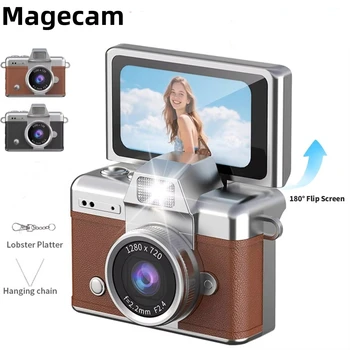 Magecam Thumb Portachiavi Fotocamera Flip Screen da 1,47 pollici Retro CCD Mini fotocamera digitale HD Videocamera molto piccola Videoregistratore