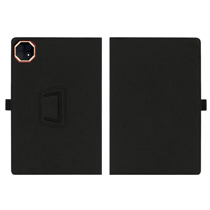Slim PU Leather Folding Stand Tablet Case with Full Coverage Protector and Hand Strap