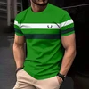 Fashion Men's Simple Striped Pattern T-Shirts Summer Short Sleeve 3D Print Outdoor Street Male T Shirt 6XL Plus Size Casual Tops 5