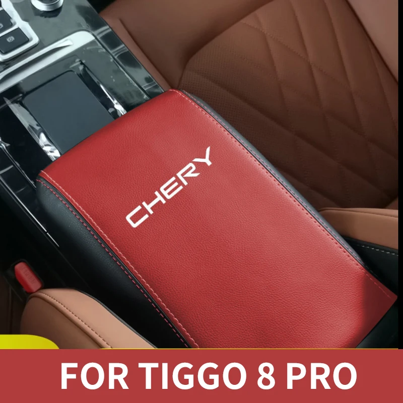 Car Center Control Armrest Box Microfiber Leather Car Accessories Interior Automobiles Parts For Chery TIGGO 8 Pro 2021 2022