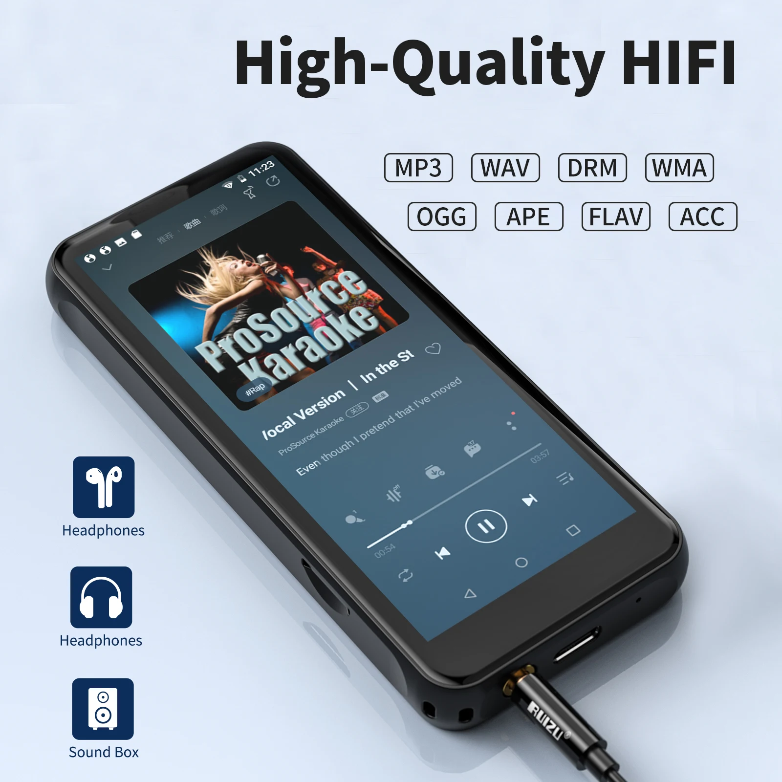 MP4 Player Android WiFi Bluetooth Speaker Touch Screen