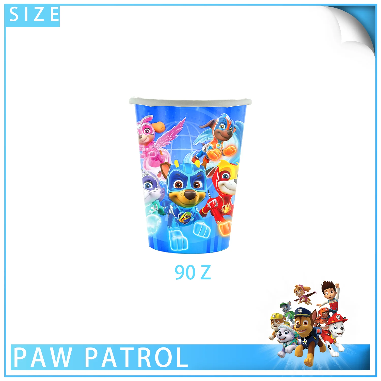 40-teiliges PAW Patrol Einweg-Geschirr-Set Geburtstagsparty-Dekoration Patrol PAW Pappteller Becher PAW Patrol Partyzubehör – Detail 7