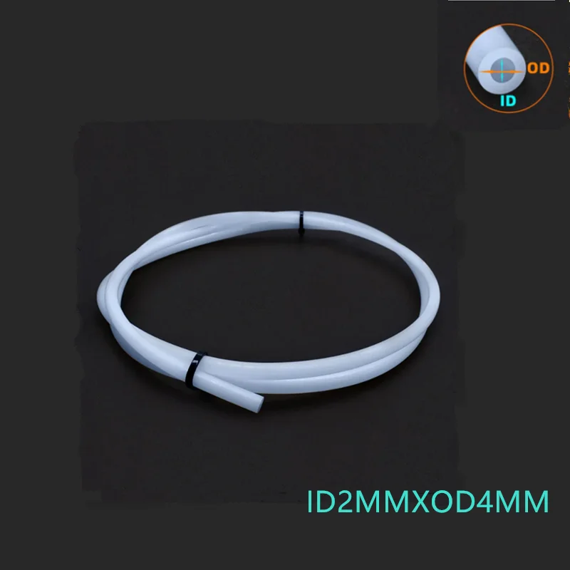 Aiqeer 3D Drucker PTFE Teflonrohr - 3 Meter Lang, ID 2mm / OD 4mm Für 1,75mm Filament