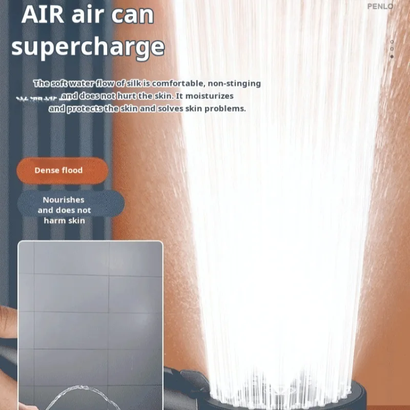Light Luxury Booster Spray Shower Head Purifying DeChlorine Spray Shower Head Booster Spray 3
