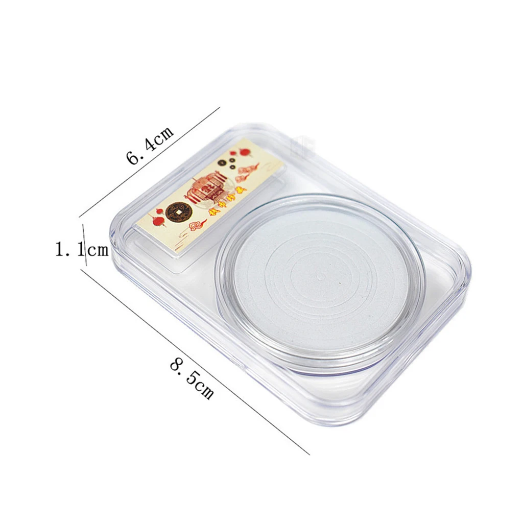 10Pcs Universal Coin Capsule Holder Storage Box Display Slab Case for 16mm 20mm 25mm 27mm 30mm 38mm 46mm Medal Coin Collection Storage Box Self Adhesive Storage Box Coin Holder Transparent Storage Box Lockable Storage Box Plastic Coin Holder