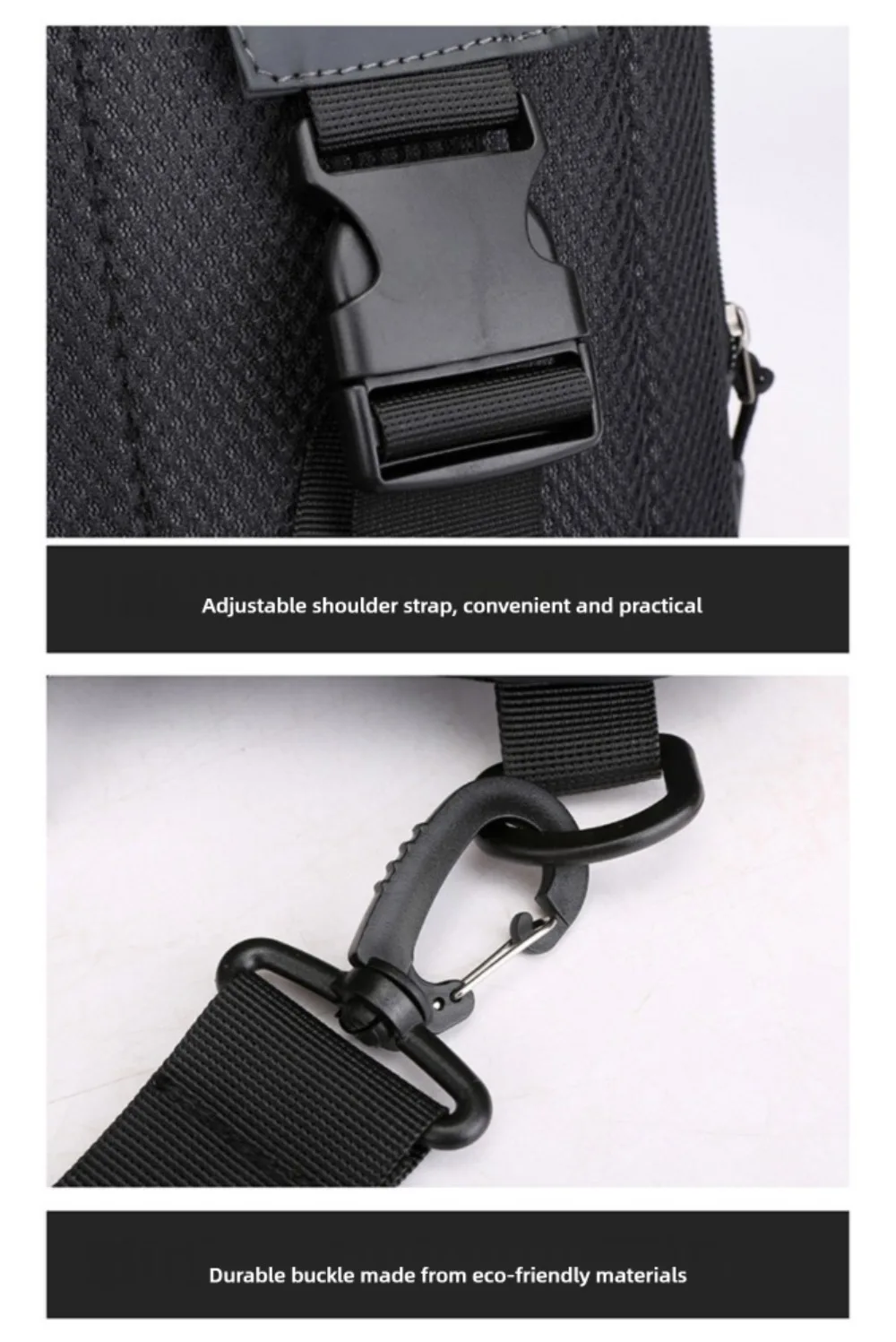Männer USB Lade Schulter Messenger Rucksack Wasserdichte Zipper Brust Tasche Anti-diebstahl Umhängetaschen Outdoor – Detail 8