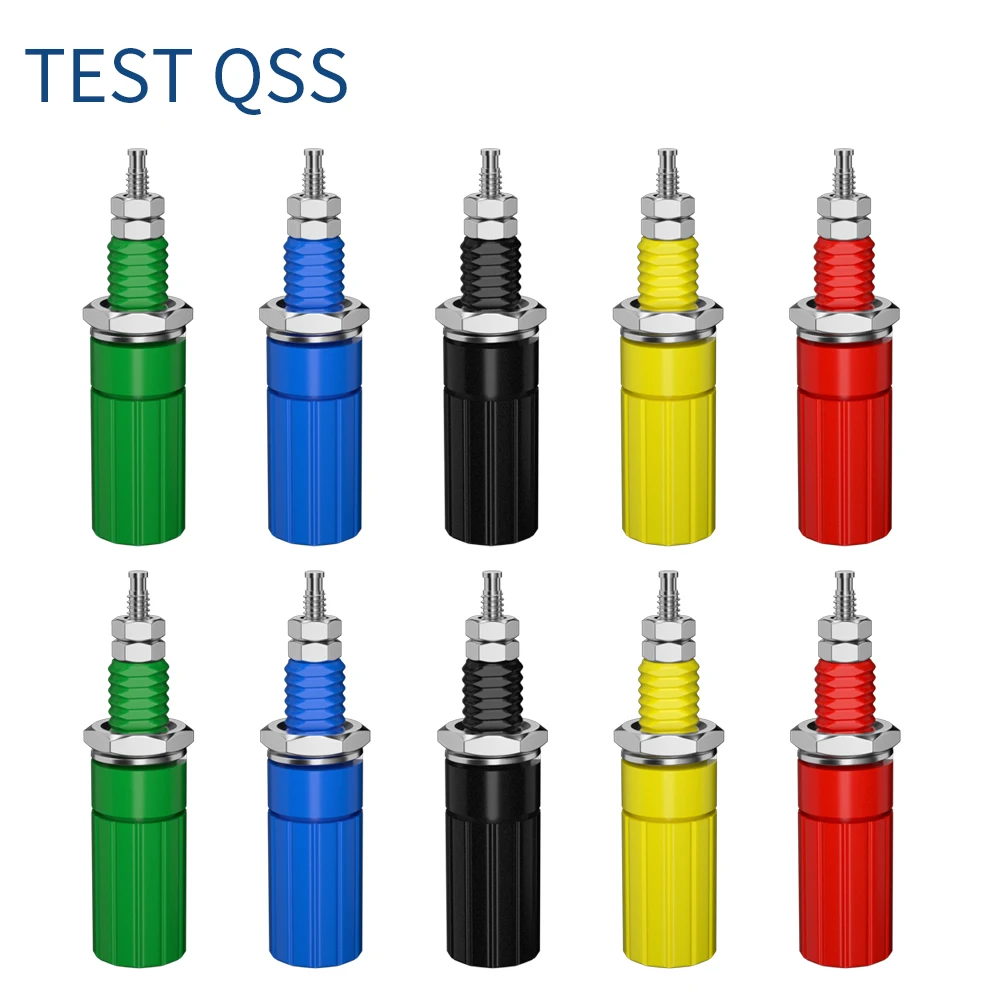 QSS10PCS4MMBananaSocketBindingPostNutBananaPlugJack