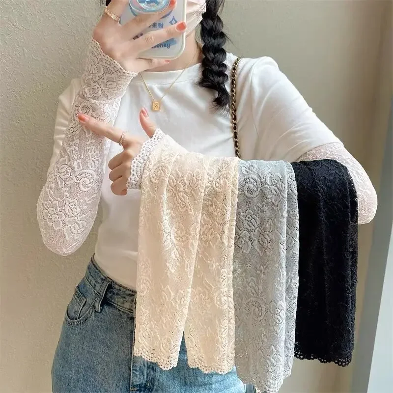 Lace Arm Sleeves for Women UV Protection Driving Essential for Outdoor Activities Fashionable Clothing Accessories Gifts