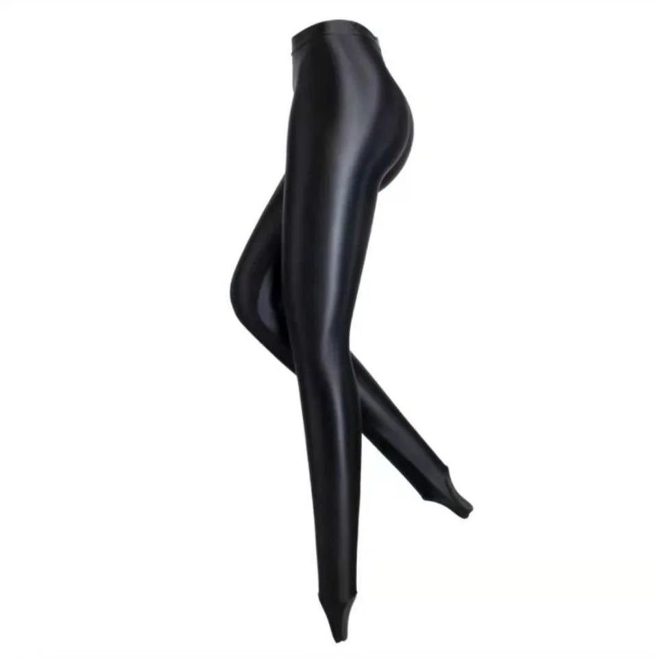 Glossy Shiny Satin Tights Leggings Sexy Silk Smooth Japanese High Waist  Plus Size Club Party Pantyhose - Leggings - AliExpress