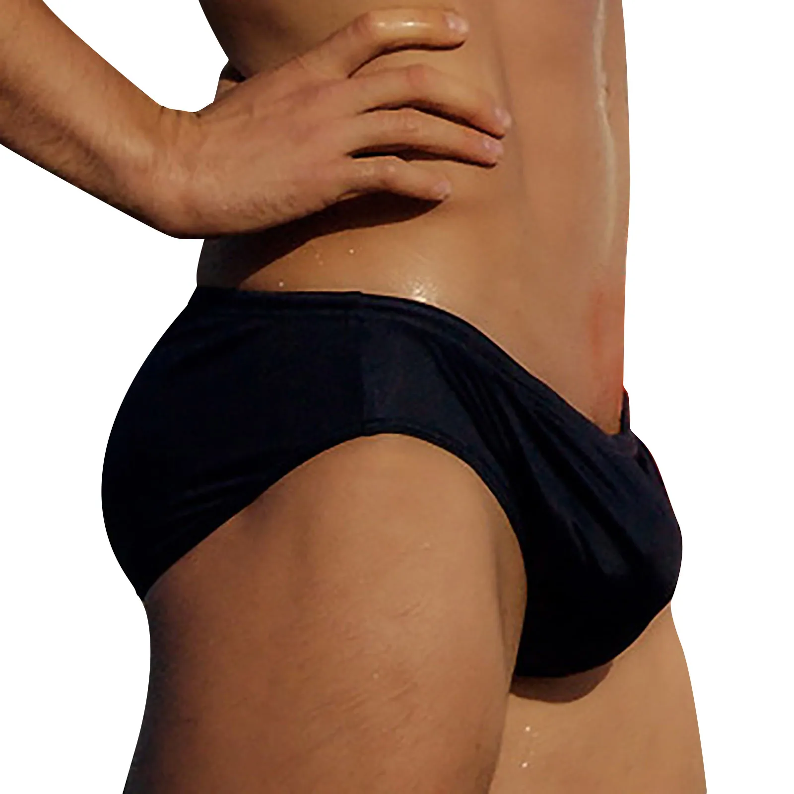 Men's Swim Mini Briefs Beach Pants Surfing Low-waist Sexy Surfboard Solid Color Swimwear Padded Push-up Swimming swimsuits swim briefs