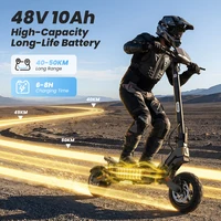 iScooter iF1 Electric Scooter 1200W E-Scooter 48V 10Ah Escooter 45KM High-Speed Support APP Aviation Grade Aluminum Alloy Foldable Scooter 5